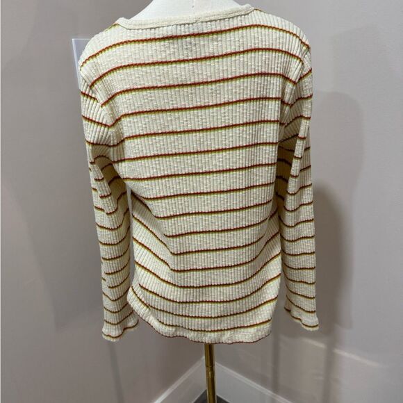 J. Crew Slim Perfect‎ Ribbed T-shirt in Stripe 3X - Picture 3 of 5